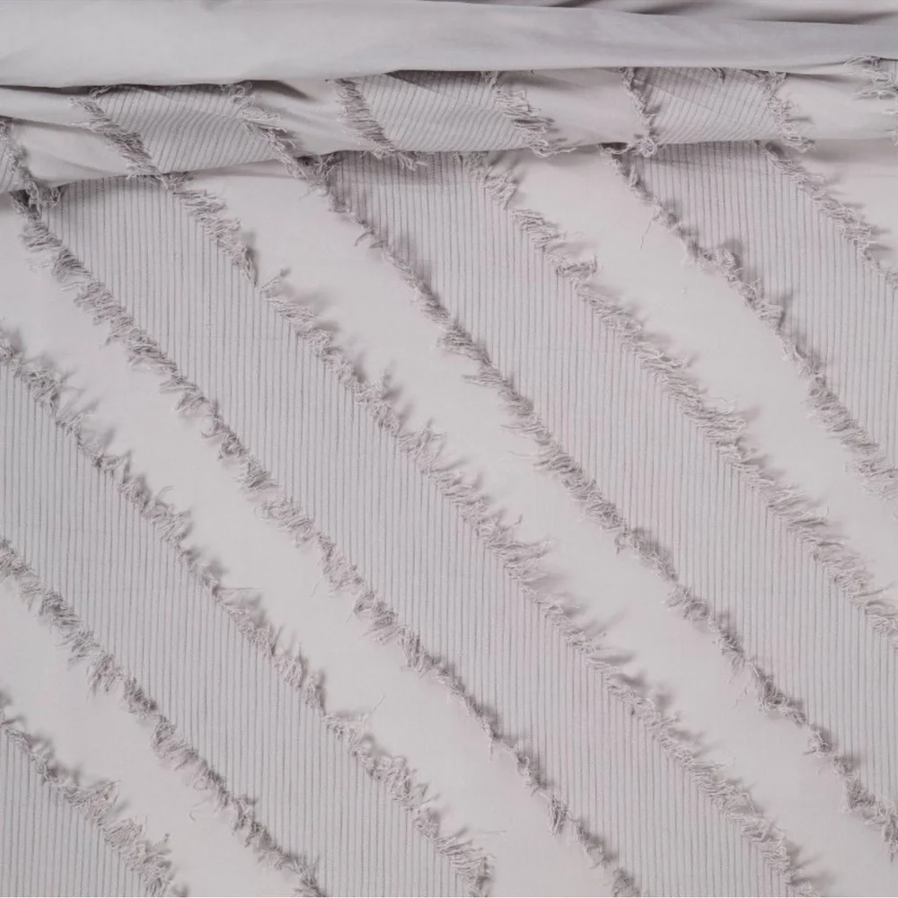 Opalhouse gray diagonal textured duvet cover set